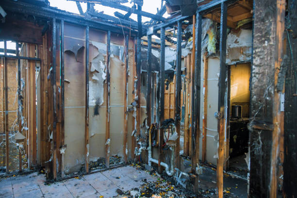 Professional Fire Damage Removal technician working in Northbrook, OH